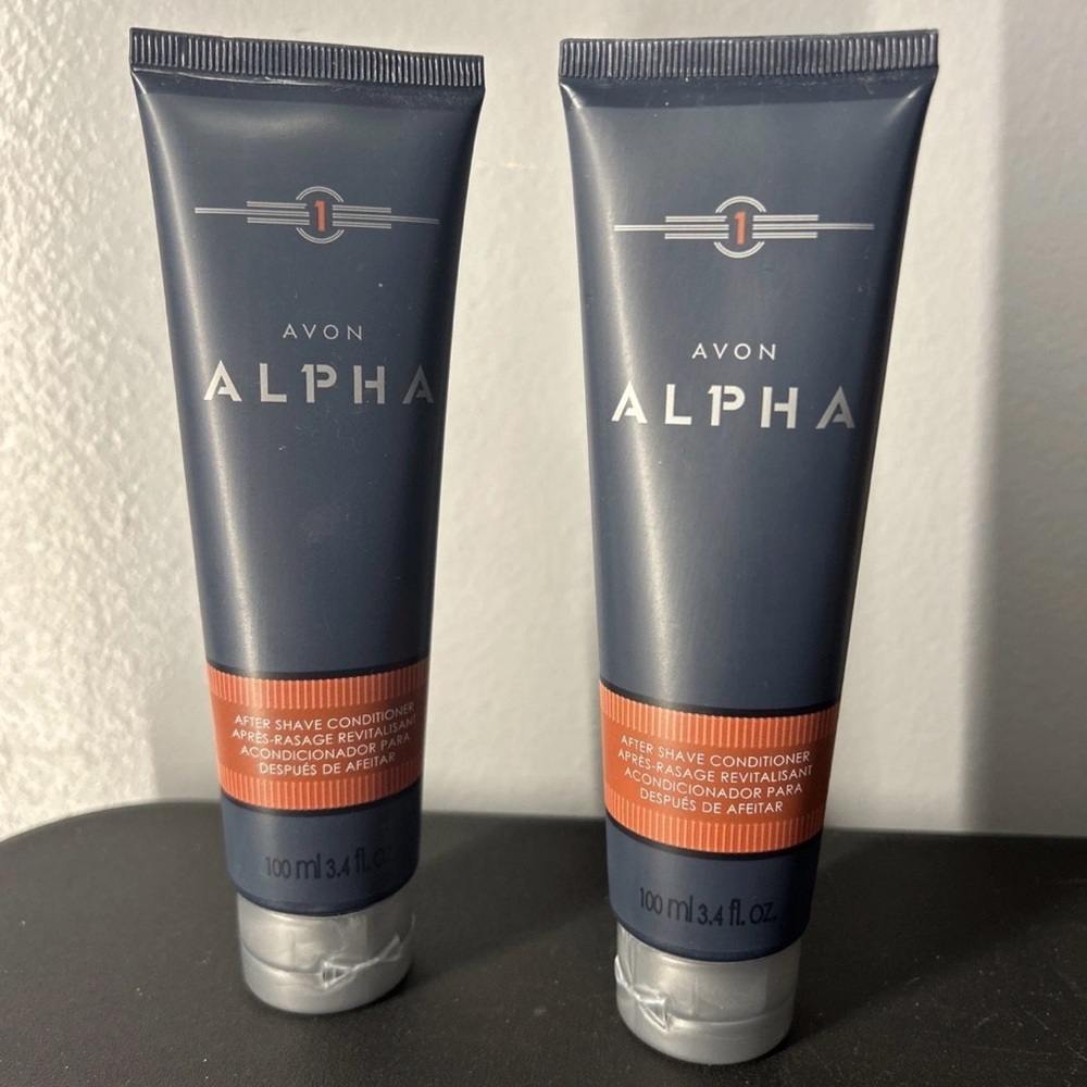 Avon  ALPHA After Shave Conditioner 3.4 fl.oz. Lot of 2 - 1 sealed 1 open new